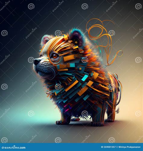 Bohemian Flair To 3D Animal Abstract Characters To Dog Concept Design