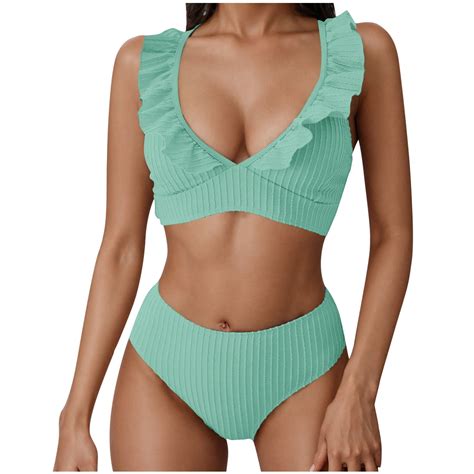 Swimsuit Bottoms High Waisted Colorful One Piece Swimsuit Summer