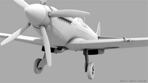 ArtStation - SUPERMARINE SPITFIRE MK XIV | Game Assets