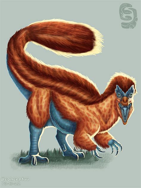 Feathered Allosaurus by Conceptuu on DeviantArt