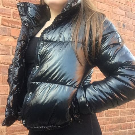 bin bag style cropped coat worn  couple    depop
