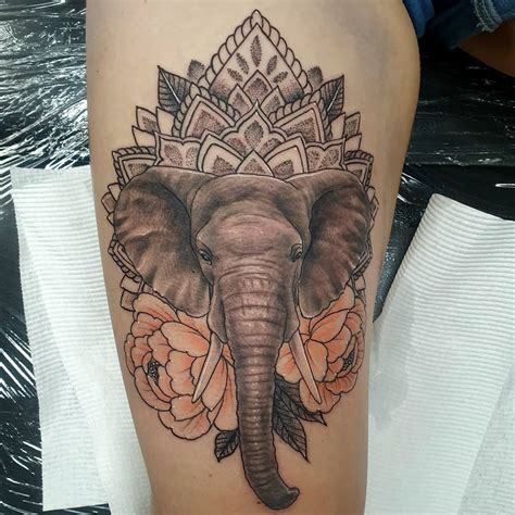 Mandala Elephant Tattoo