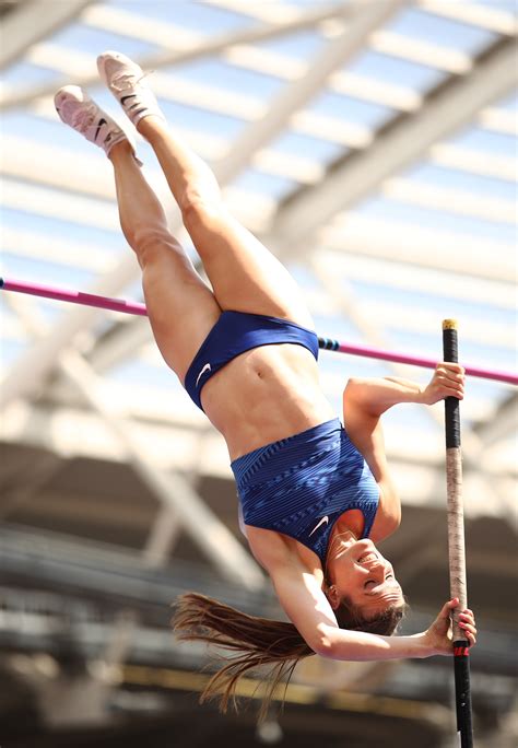 Canadian track and field star Alysha Newman in images