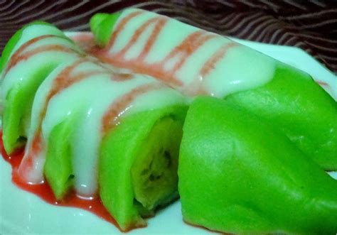 resep es pisang ijo manis gurih segar  mengenyangkan resep