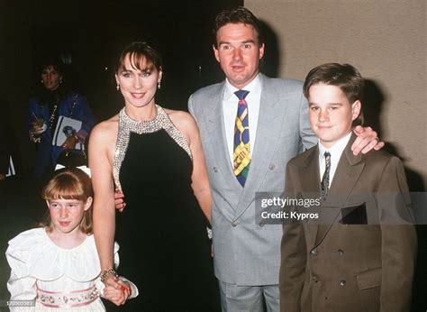American tennis player Jimmy Connors with his family, circa 1992. News ...