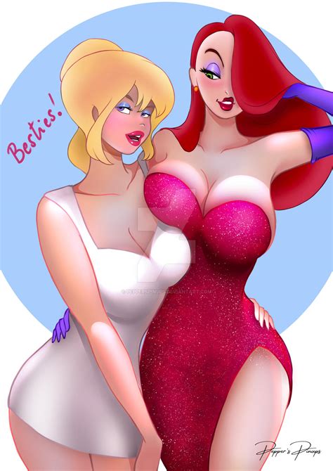 Holli Would and Jessica Rabbit by PeppersPinups on DeviantArt