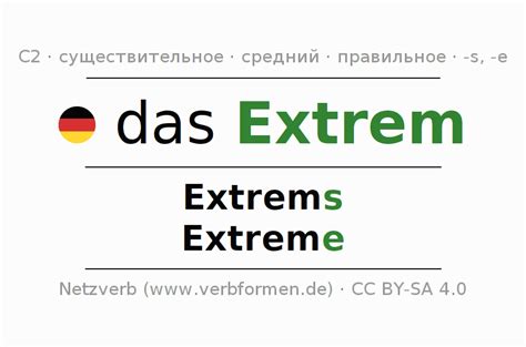 Cклонение Extrem | Все формы, множественное число, правила, речевой ...