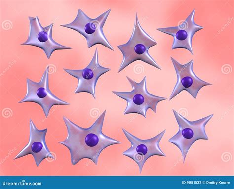 Cell line stock illustration. Illustration of blue, render - 9051532