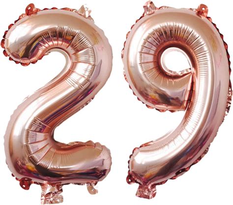 Amazon.com: Number 29 Balloons 32 inch Digital Balloon Alphabet 29 ...