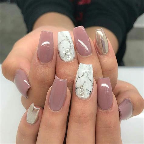 Diseños De Uñas Acrilicas Color Rosa Palo | Moda y Estilo