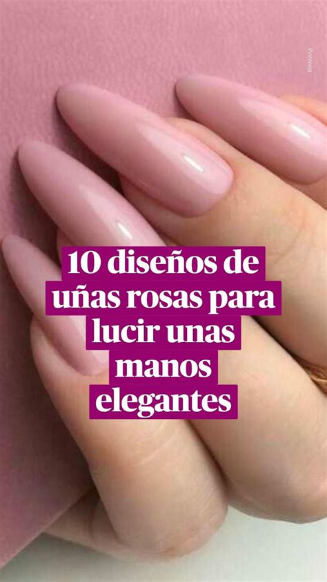 10 diseños de uñas rosas para lucir unas manos elegantes | Diseños de ...