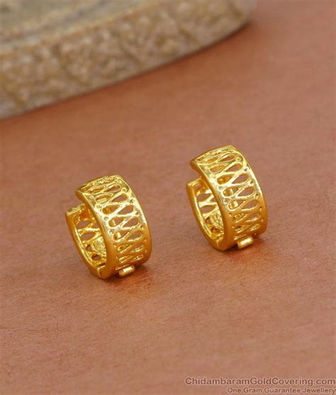 gold gold hoop earrings daily wear jewelry er