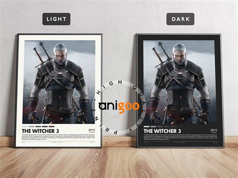 The Witcher 3 Poster Game Poster Gaming Room Decor Game | Etsy