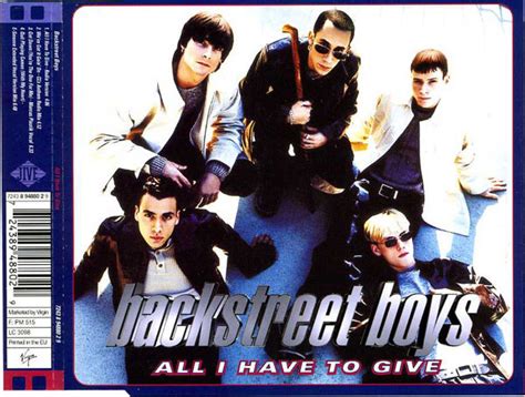 Backstreet Boys – All I Have To Give (1998, CD) - Discogs