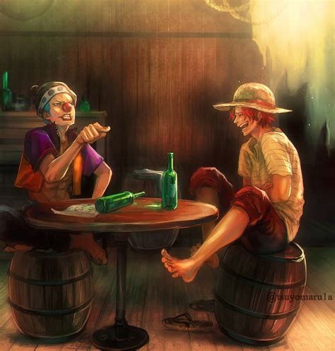 Shanks, Buggy the Clown, Tsuyomaru, Шанкс, Багги One Piece Manga, One ...