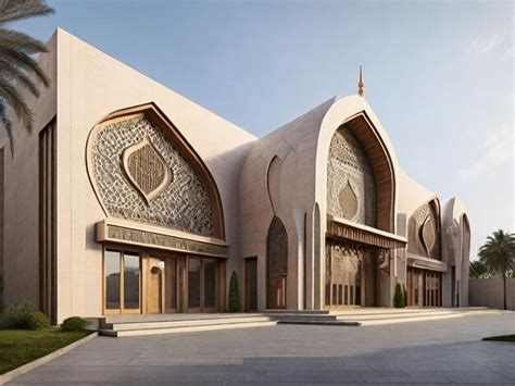 modern mosque facade pictures