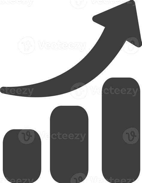 Increase black shadow icon, Business icon set. 14031915 PNG