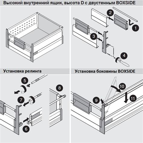 внутренний TANDEMBOX М ТАНДЕМБОКС с двустенной боковиной BOXSIDE (400мм ...