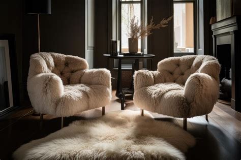 Premium AI Image | Luxurious living room with plush armchairs and ...
