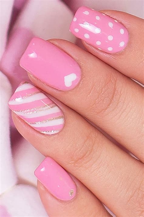 43 Pink and White Nails to Inspire Your Next Manicure | Fancy nails