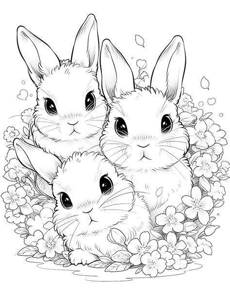 Coloring Pages Rabbit Printable - Free Worksheets Printable