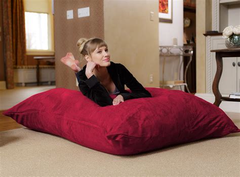 Symple Stuff Bean Bag Chair Floor Pillow, Memory Foam filled Bean Bag ...