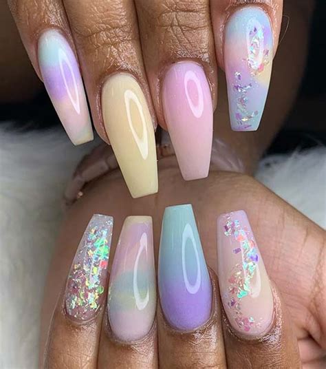 Ombre Rainbow Nails
