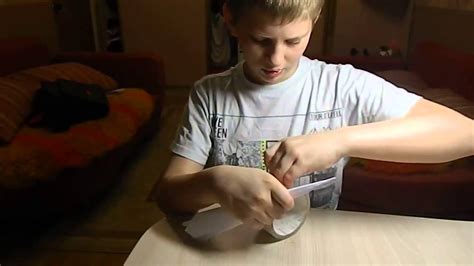 Как сделать из бумаги меч с двумя лезвиями - YouTube