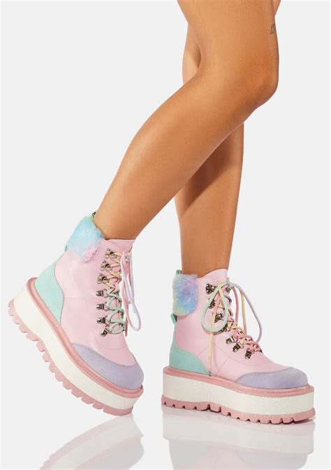 Free, fast shipping on Candy Tears Glitter Platform Boots at Dolls Kill ...
