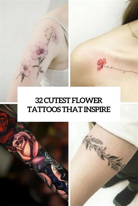 32 Cutest Flower Tattoo Designs For Girls That Inspire - Styleoholic