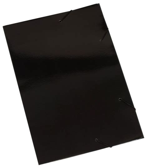 Pasta De Papelão Com Elástico - Santa Rosa Paper | Pasta de Papelão c/ Elástico - Collorpress-Preto
