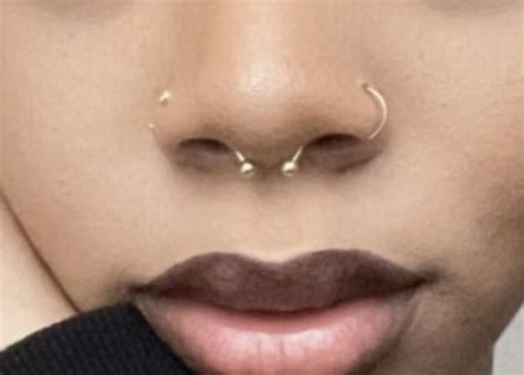 Nose piercing | Face piercings, Nose piercing, Cute nose piercings