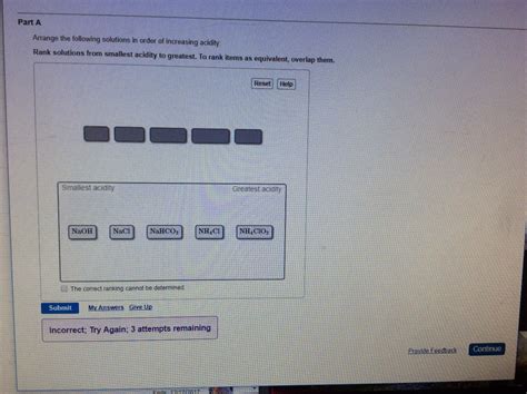 Solved Part A Arrange the following solutions in order of | Chegg.com 