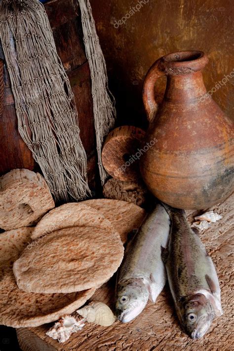 Fresh fish and bread — Stock Photo © Klanneke #9139287