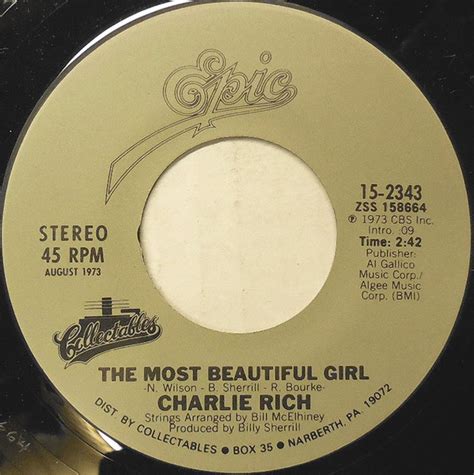 Charlie Rich - The Most Beautiful Girl (Vinyl) | Discogs