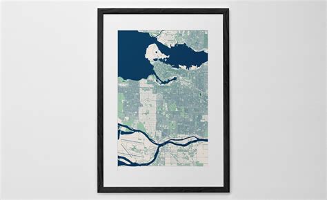 Personalised Map Print, Poster or Canvas - Posterhaste