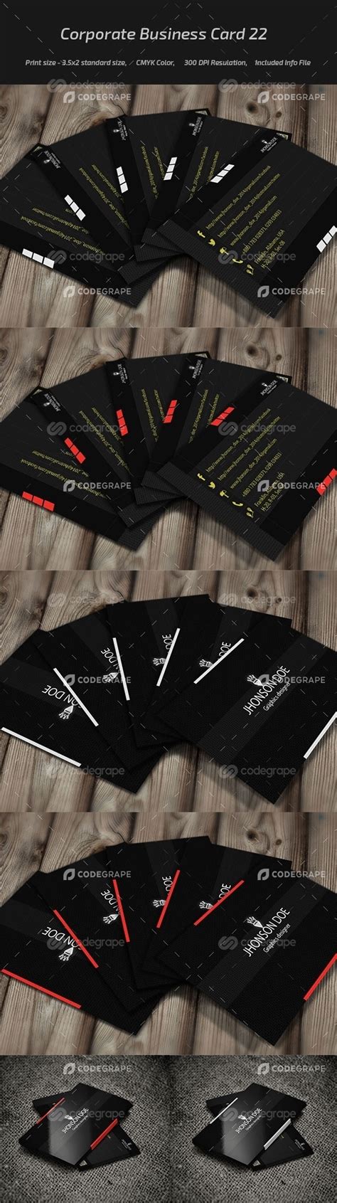 Corporate Business Card V 21 - Prints | CodeGrape