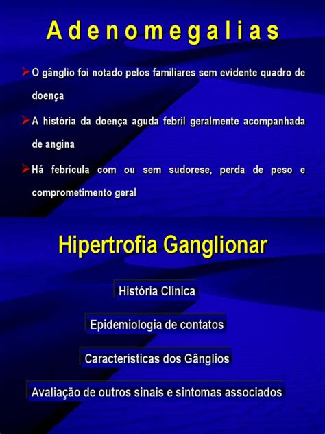 Adenomegalias 17.07.04 | Câncer | Tuberculose