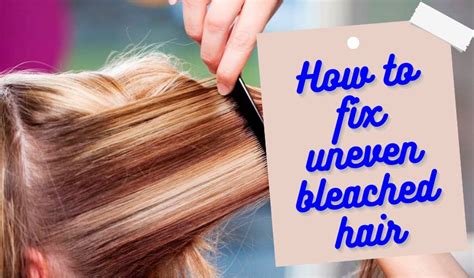 how to fix bleached hair