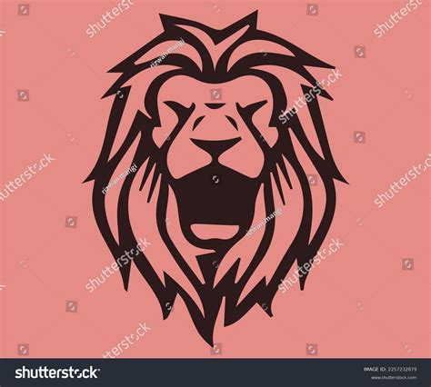 Lion Tattoo Outline Vector Illustration Stock Vector (Royalty Free ...