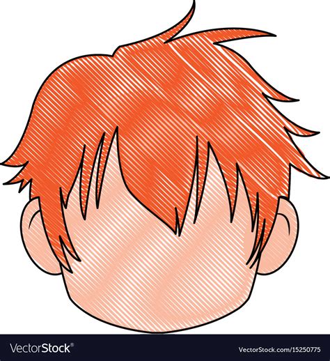 head boy anime avatar image royalty  vector image
