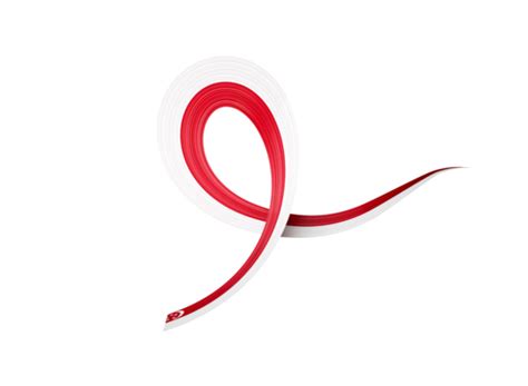 ribbon merah putih pngs