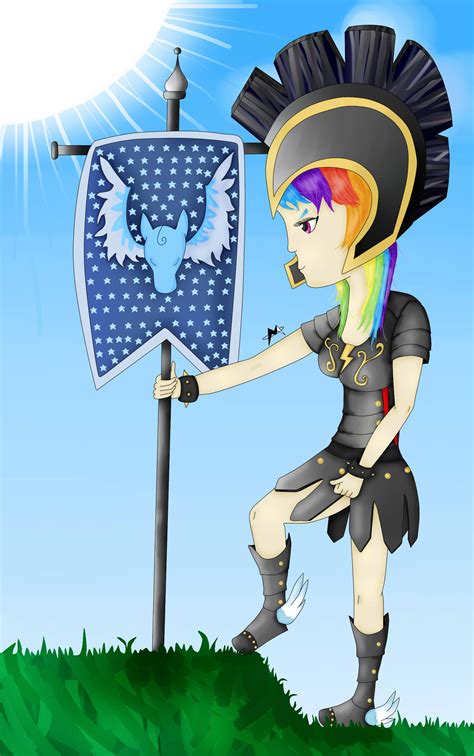 #550741 - safe, artist:spaceraccoon, commander hurricane, rainbow dash