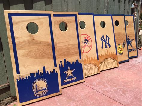 Corn Hole Boards Decals or Stencil for DIY Project Custom Design & Logo ...