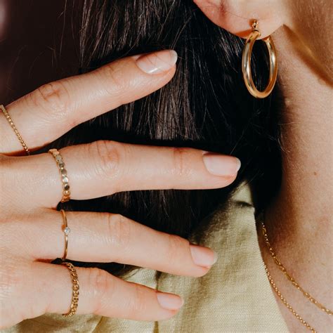 Bezel Stackable Ring - Handmade 14-karat Gold-Filled Ring | Go Rings Ring