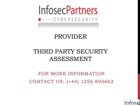 Third party security assessment