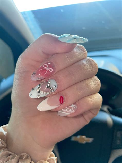 sabrina carpenter nails in 2025 | Pink nails, Gel nails, Girly acrylic