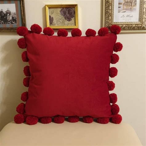 Red Throw Pillow - Etsy