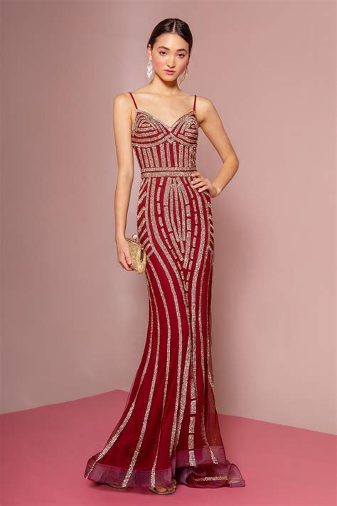 Mauve Mesh Sweetheart A-Line Long Prom Dress Rhinestones for $342.99