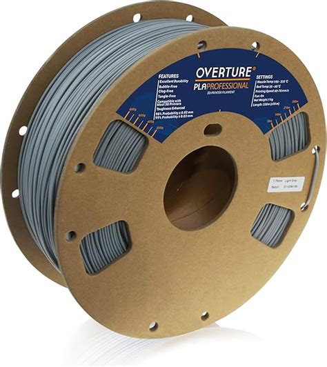 OVERTURE PLA Plus (PLA+) Filament 1.75mm PLA Professional Toughness ...